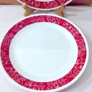 2 PC Corelle Bandhani  Dinner Plate 10.5”. Made in USA. Chip and Break R…